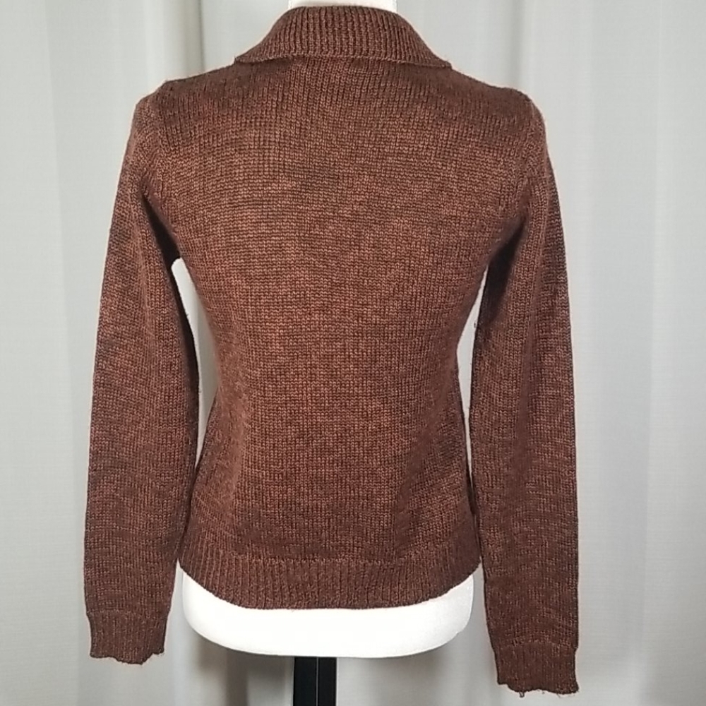 Brittany Black marron cardigan. Size S - Picture 5 of 9